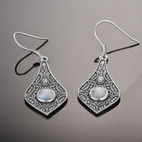 Nepal Cross-border Vintage Leaves Earrings Old Ethnic Style