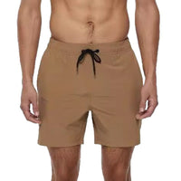 Summer Men's Solid-Colored Athletic Casual Cropped Shorts