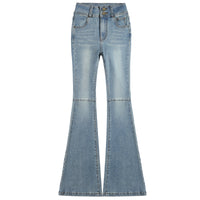 Women's Retro Double-button Skinny Jeans