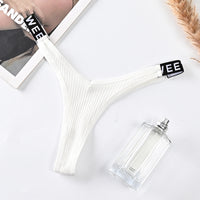 Thin-strapped Seamless Cotton Low-rise Thong