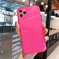 Two-color mirror phone case