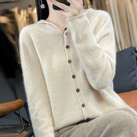 Stylish Single-Breasted Knitted Cardigan For Women