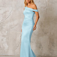 Slant-shoulder Figure-hugging Slimming Sexy And Elegant One-shoulder Dress