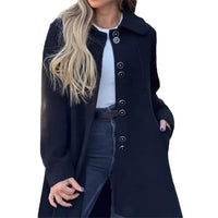 Polar Fleece Autumn And Winter Single-breasted Woolen Coat