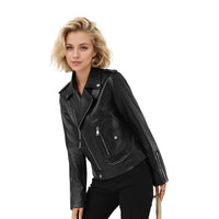 Women's Leather Top Short Coat