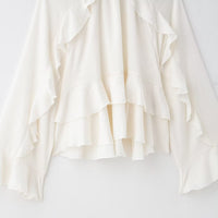 New Women's Classic Fashion Laminated Decoration Shirt