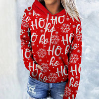 Printed Wansheng Hooded Pullover Leisure Fashion Sweater