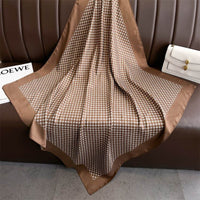 Fashion Printed Silk Scarf Twill Silk High Quality Square Scarf
