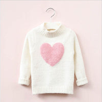 New Style Pullover Children's Love Knit Sweater