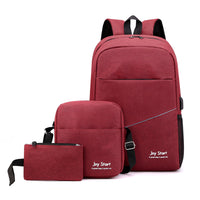 Men's Commuter Schoolbag Men's College Student Men's Large Capacity Oxford