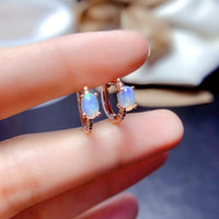 Simple S925 Silver Ear Clip Eardrop Frame Oval