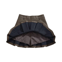 Vintage Skirt Female Leather Skirt Autumn