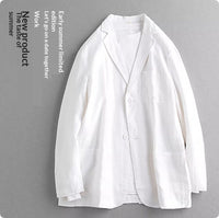 Thin Men's Linen Suit Business Casual