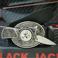 Smooth Buckle For Self-defense Trendy Punk-style Belt Buckle With A Distinctive Look