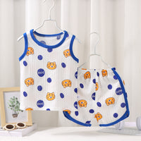 Casual New Children's Vest Suit Summer Cotton