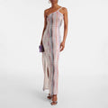 Off-Shoulder Printed Loose-Fit Resort Party Dress