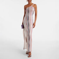 Off-Shoulder Printed Loose-Fit Resort Party Dress