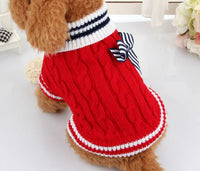 Dog Clothes Teddy Law Fighting Sweater Autumn And Winter Clothes Pug Knit Sweater