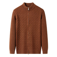 Fashion Autumn New Zipper Collar Sweater Men
