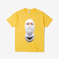 Masked Man Avatar Couple Loose Casual Short Sleeve T-shirt