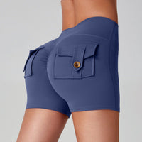 Sports Fitness Workwear Pocket Training Peach Quick-dry Butt-lifting Yoga Pants