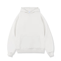 Fleece-lined Hooded Solid Color Loose Thick Trendy Brand Men