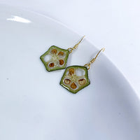 Real Fruit Slice Earrings Resin Strawberry Lemon And Fig Earrings