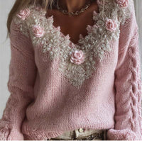 Womens Relaxed Cozy Soft Knit Pullover Sweater