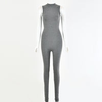 Round Neck Stitching Jumpsuit Women