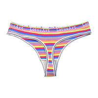 Women's Summer Color Stripes Thread Underwear