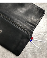 Handmade Cowhide Retro Money Clip Men's Wash Water