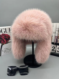 New Autumn And Winter Plush Imitation Fox Fur Hat