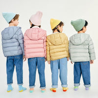 New Boys And Girls Hooded Down Jacket
