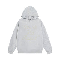 Fashion Bead Letter Hooded Sweater For Men