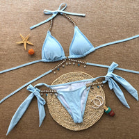 Pendant strap triangle sexy women's swimsuit