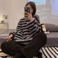 Autumn And Winter New Flannel Thickened Cute Loungewear
