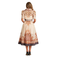 Real-shot Style French Niche Elegant Printed Dress