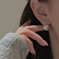 S925 Sterling Silver, Niche Design, Vintage Patterned Textured Ear Clips
