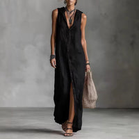 Sleeveless Long Dress Women's One-piece Dress