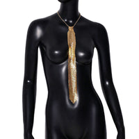 Metal Sequins Tie Music Festival Party