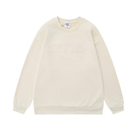 Simple Letter Embroidery Loose Sweater Men's