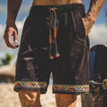 Unisex Casual Ethnic Style Corduroy Shorts