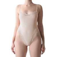 Lace Edge Adjustable Jumpsuit Skinny Inner Match Vest