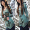 Women's Retro Tree Of Life Printed Long Sleeve