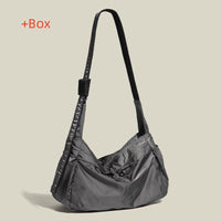 Large Capacity Casual Shoulder Nylon Waterproof Sports Style Messenger Bag