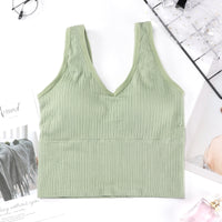 V-neck Pit Strip Sports Yoga Vest