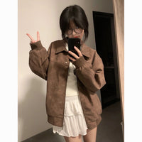 American Retro High-end Lapel Couple Casual Jacket
