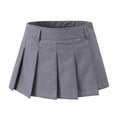 Design Sense Fake Pleated Pantskirt High Waist Suit Skirt