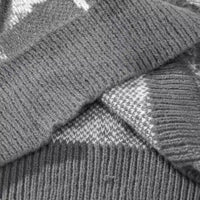 Men's Autumn And Winter Loose Round Neck Knitted Long-sleeved Jacket