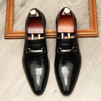 Men's Fashion Top Layer Cowhide Business Dress Shoes